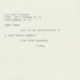 Letter: 1953 April 30