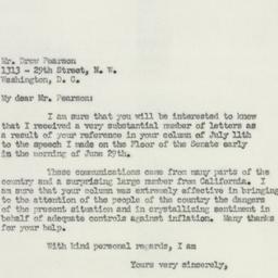 Letter: 1951 July 18