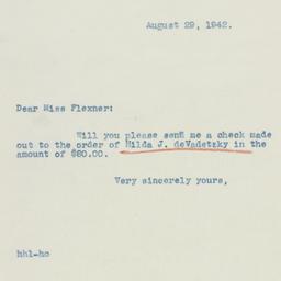 Letter: 1942 August 29