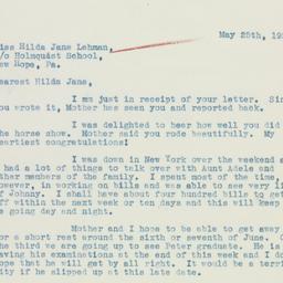Letter: 1936 May 25
