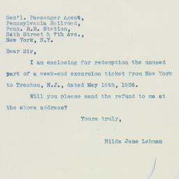 Letter: 1936 June 2