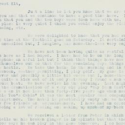 Letter: 1935 November 14