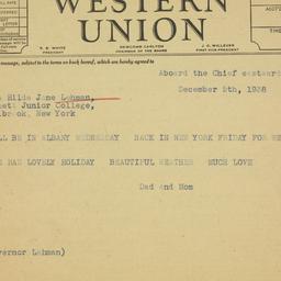 Letter: 1938 December 5