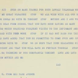 Letter: 1934 November 6