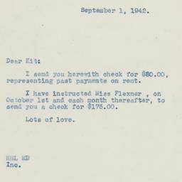 Letter: 1942 September 1