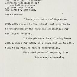 Letter: 1959 September 30