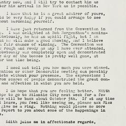 Letter: 1962 September 19