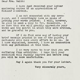 Letter: 1962 January 26