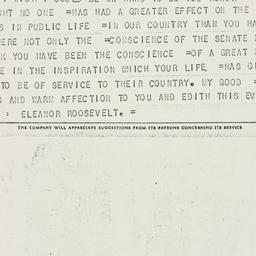 Telegram: 1962 January 16