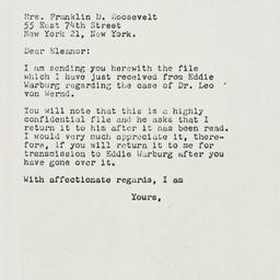 Letter: 1961 January 11