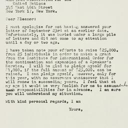 Letter: 1959 October 5