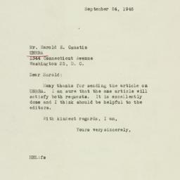 Letter: 1946 September 24