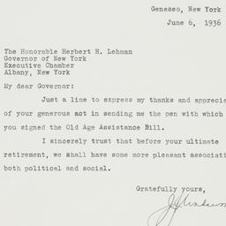 Letter: 1936 June 6