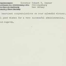 Telegram: 1953 November 4
