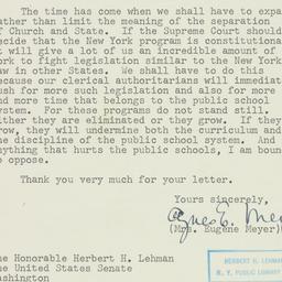 Letter: 1952 April 14