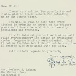 Letter: 1953 February 21