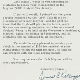 Letter: 1958 August 29