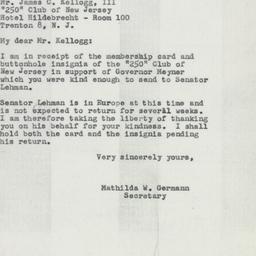 Letter: 1957 August 26