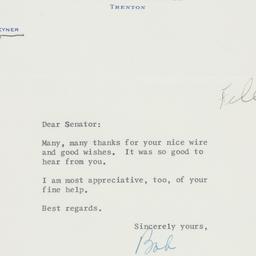 Letter: 1957 November 8