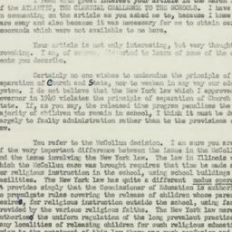 Letter: 1952 April 10