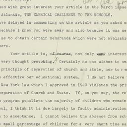 Letter: 1952 April 5