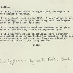 Letter: 1957 September 6