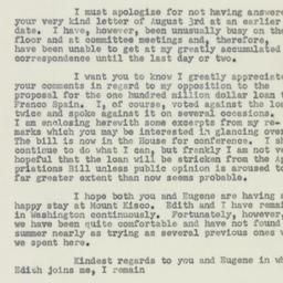 Letter: 1950 August 22