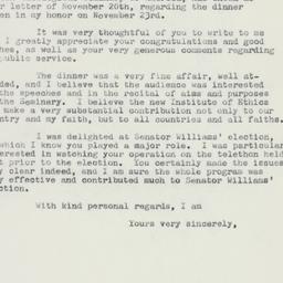 Letter: 1958 November 28
