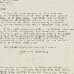 Letter: 1947 November 29