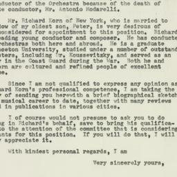 Letter: 1954 April 7