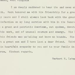 Telegram: 1958 January 20