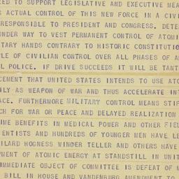 Telegram: 1946 March 24