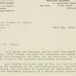 Letter: 1948 May 25