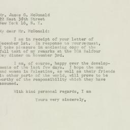 Letter: 1947 December 2