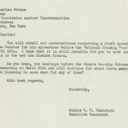 Letter: 1956 March 17