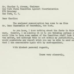 Letter: 1956 January 16