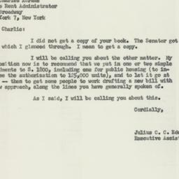 Letter: 1955 May 18