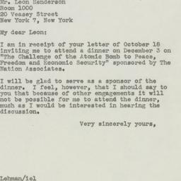 Speech: 1945 October 20
