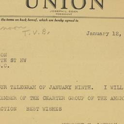 Letter: 1947 January 12