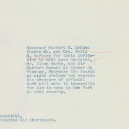 Letter: 1936 January 20