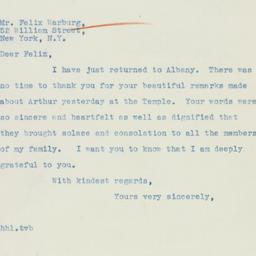 Letter: 1936 May 18