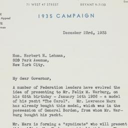 Letter: 1935 December 23