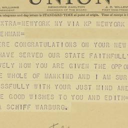 Telegram: 1942 November 23