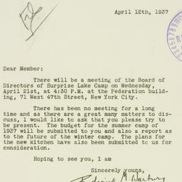 Letter: 1937 April 12