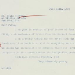 Letter: 1936 June 15