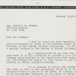 Letter: 1947 January 20
