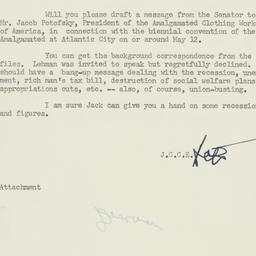 Memorandum: 1954 April 13