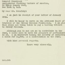 Letter: 1947 January 22