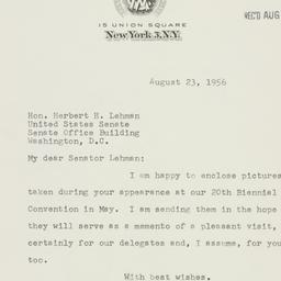 Letter: 1956 August 23