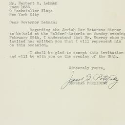 Letter: 1948 February 9